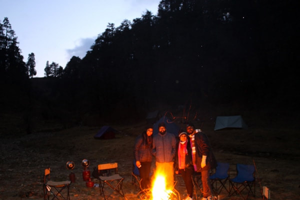 Camping at Barnala during the Dayara Bugyal trek
