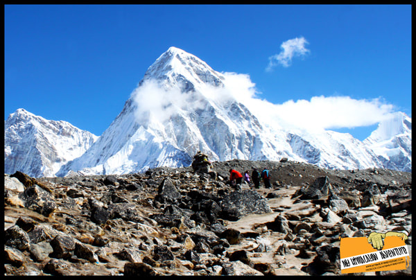 Mt Pumori on the way to Everest Base Camp